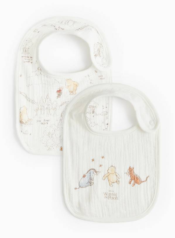 Winnie The Pooh Bibs 2 Pack One Size